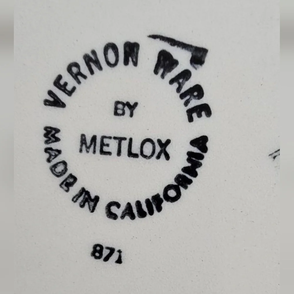 Vintage Metlox 14.5" Serving Platter Della Robbia Fruit Vernon Ware USA 1970's​ - Picture 6 of 6